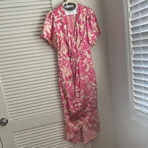 Pink Floral Women's Dress